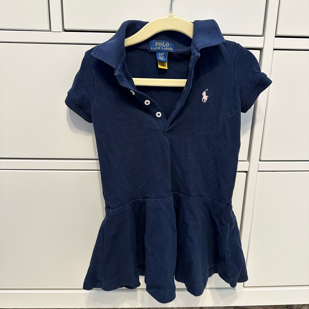Polo by Ralph Lauren Dark Blue Kids Polo Dress